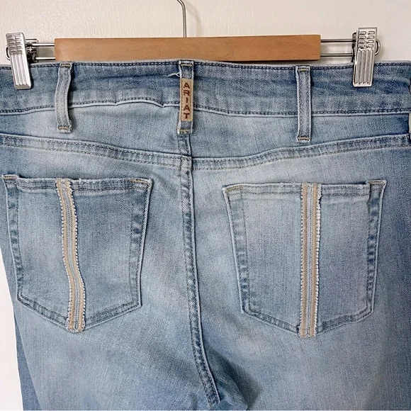 Ariat Perfect Rise Nia Slim Trouser Jeans Light Blue Flare Jean size 31 L - Picture 8 of 16